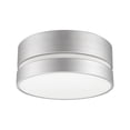 thumbnail image 1 of Globe Electric Belamy 2-Light Matte Silver Flush Mount Ceiling Light with Frosted Glass Shade, 60367, 1 of 3