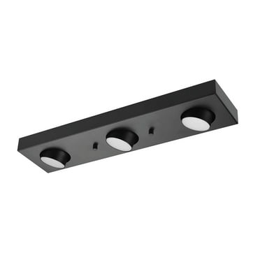 Globe Electric Bleecker 3-Light LED Integrated Track Lighting, Matte Black, 21 Watts, 1200 Lumens, 3000 Kelvin, 90 CRI