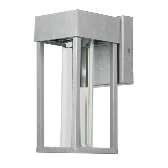 Globe Electric Bowie 1-Light Galvanized Steel Outdoor LED Wall Sconce, 91002306