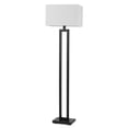 thumbnail image 1 of Globe Electric 58" Matte Black Floor Lamp with White Linen Shade, 1 of 9