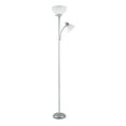 thumbnail image 1 of Globe Electric Delilah 72" Silver Torchiere Floor Lamp with Reading Light, 1 of 3