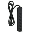 thumbnail image 1 of Globe Electric Designer Series 6-ft 6-Outlet Black Power Strip, 78438, 1 of 3