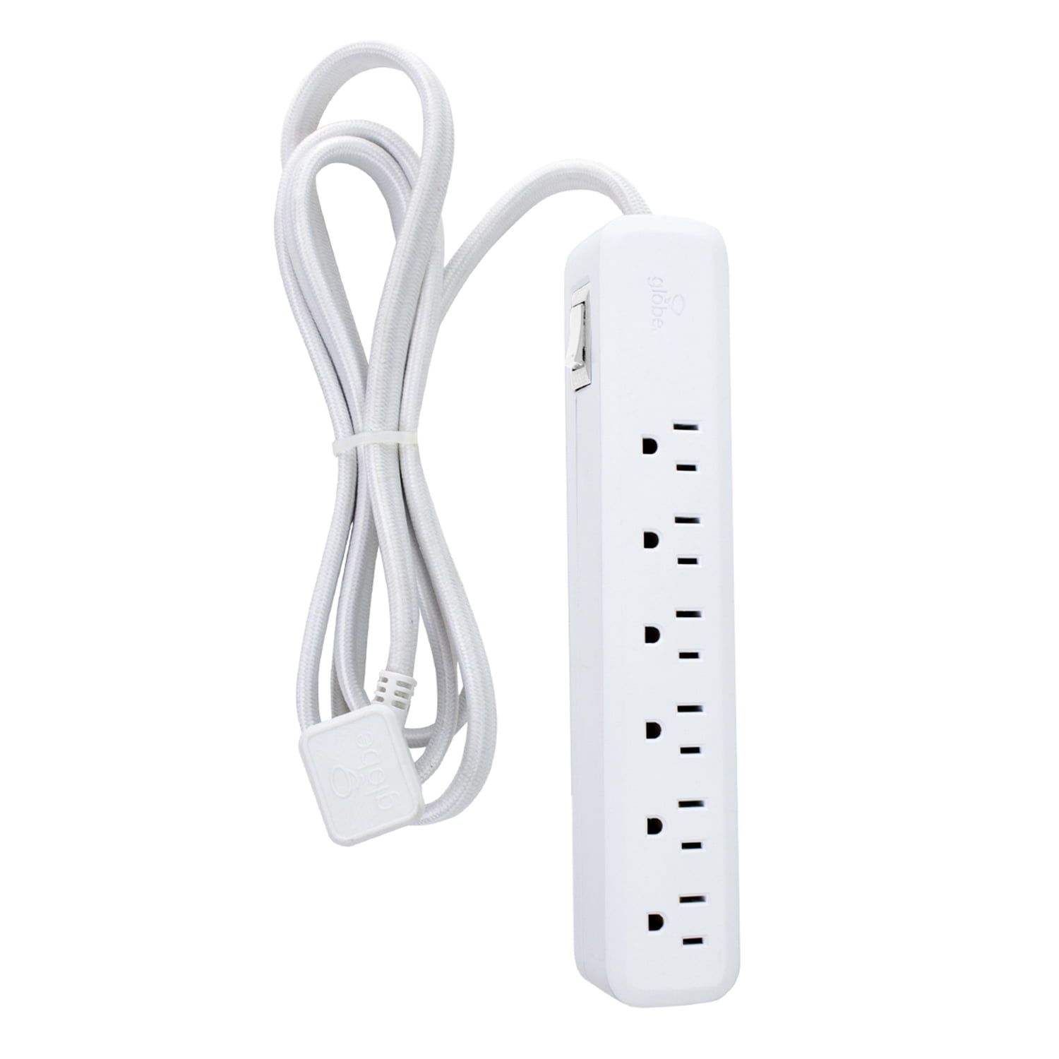 Globe Electric 6-ft White Power Strip with 6 Outlets