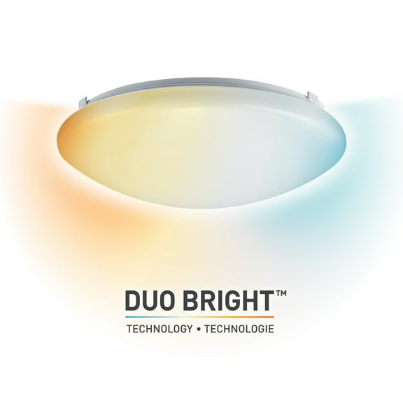 Globe Electric DuoBright White LED Ceiling Light Fixture