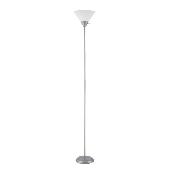 Globe Electric Elliott 72 in. Silver Floor Lamp, 67150