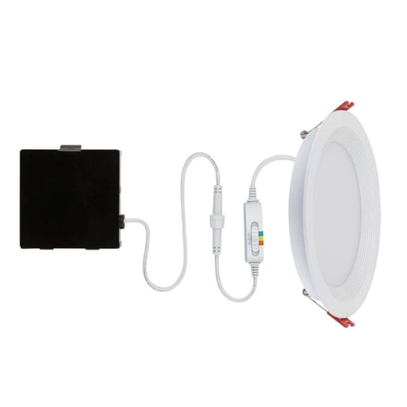 Globe Electric Frost White 6 inch W Metal LED Recessed Downlight 65 watt