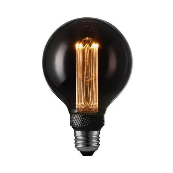 Globe Electric 3017630 G30 E26 Medium 3W Equivalence LED Bulb, Smoke