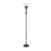 Globe Electric Gatineau 71" Dark Bronze Floor Lamp with Alabaster Glass Shade, 63361