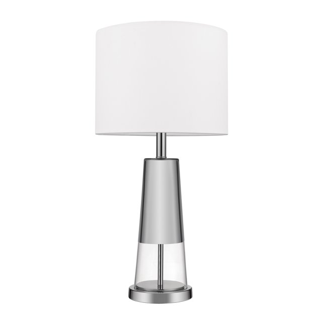 Globe Electric Grace 26" Chrome Table Lamp, LED Bulb Included, 12833