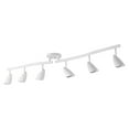 thumbnail image 1 of Globe Electric Grayson 6-Light Matte White Adjustable S-Shape Track Lighting, 59353, 1 of 2