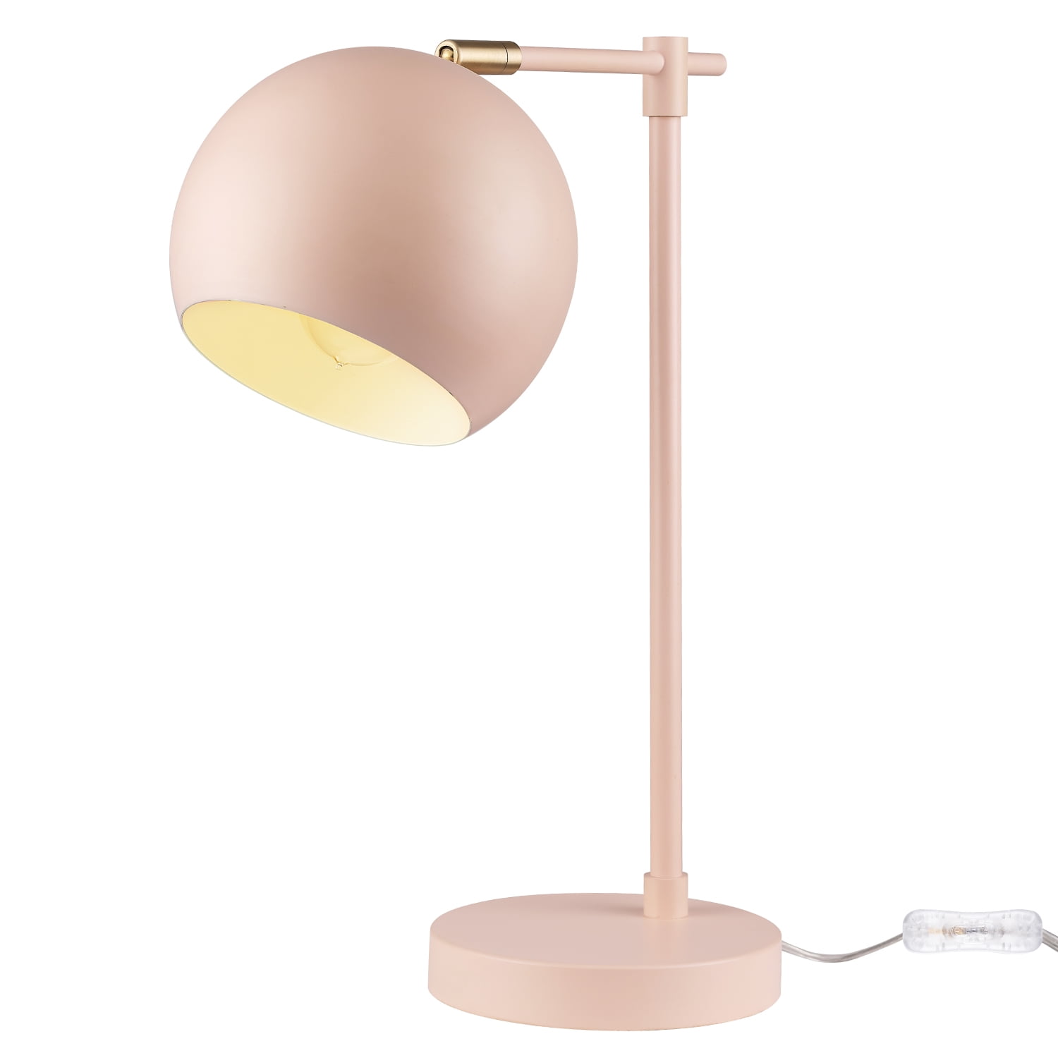 Pink and gold desk cheap lamp