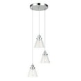 thumbnail image 1 of Globe Electric Jackson 3-Light Chrome Pendant with Clear Glass Shade, Bulbs Included, 61037, 1 of 7