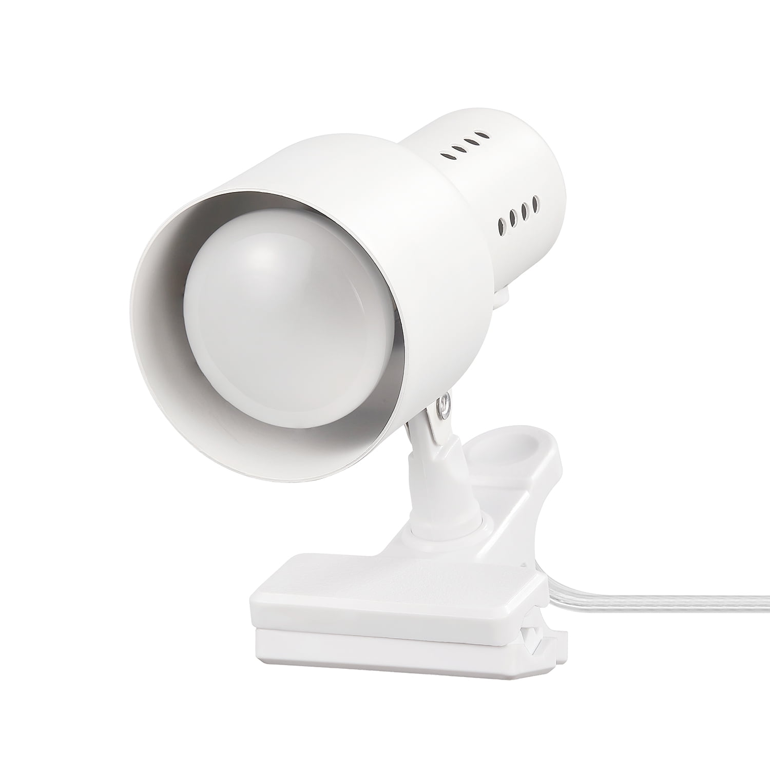 Globe Electric Jojo 5.5" Matte White Clip-Arm Desk Lamp, Bulb Included, 52965