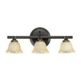 thumbnail image 1 of Globe Electric Knox 3-Light Track Lighting Kit, Crimson Coffee Finish, Champagne Glass, 58922, 1 of 8