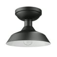 thumbnail image 1 of Globe Electric Kurt 1-Light Matte Black Outdoor Indoor Flush Mount Ceiling Light, 44677, 1 of 10