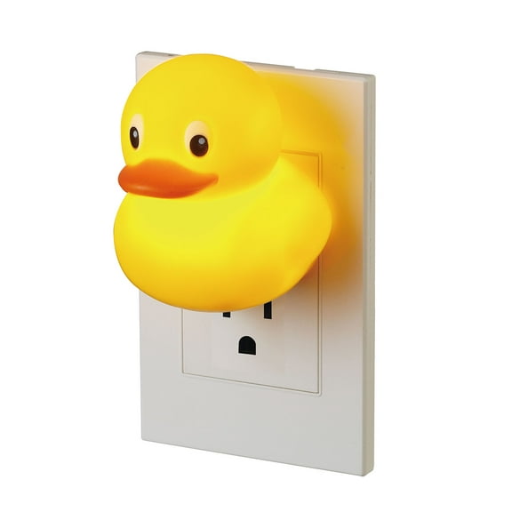 Globe Electric LED Duck Automatic Dusk to Dawn LED Plug-In Kids Night Light, 2.43" Height, 0.3" Width