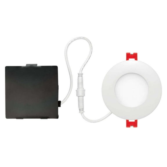 Globe Electric LED Recessed Lighting Kit Frost White 6 in. W Metal LED Recessed Downlight 65 watt
