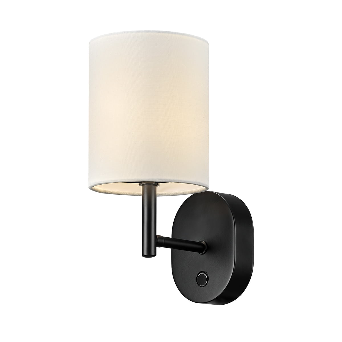 Globe Electric 10.5" Matte Black LED Integrated Rechargeable Indoor Wall Sconce with Charging Cable Included