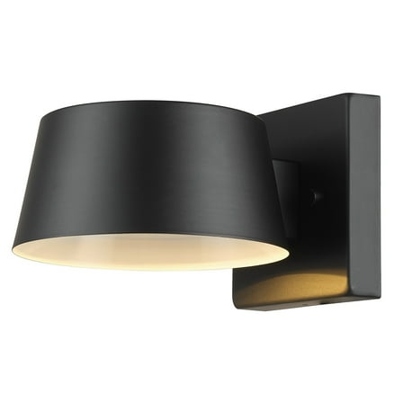 Globe Electric Matte Black 8 W LED Integrated Outdoor Wall Sconce