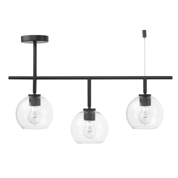 Globe Electric Mika 3-Light Matte Black Track Lighting