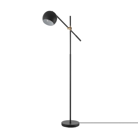 Globe Electric Molly 60" Matte Black Floor Lamp with Matte Black Shade, 91004432