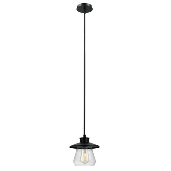 Globe Electric Nate 1-Light Oil Rubbed Bronze Pendant, 64847