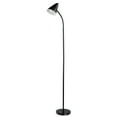 thumbnail image 1 of Novogratz x Globe 59" 1-Light Matte Black Mesh Shade Modern LED Floor Lamp, 1 of 6