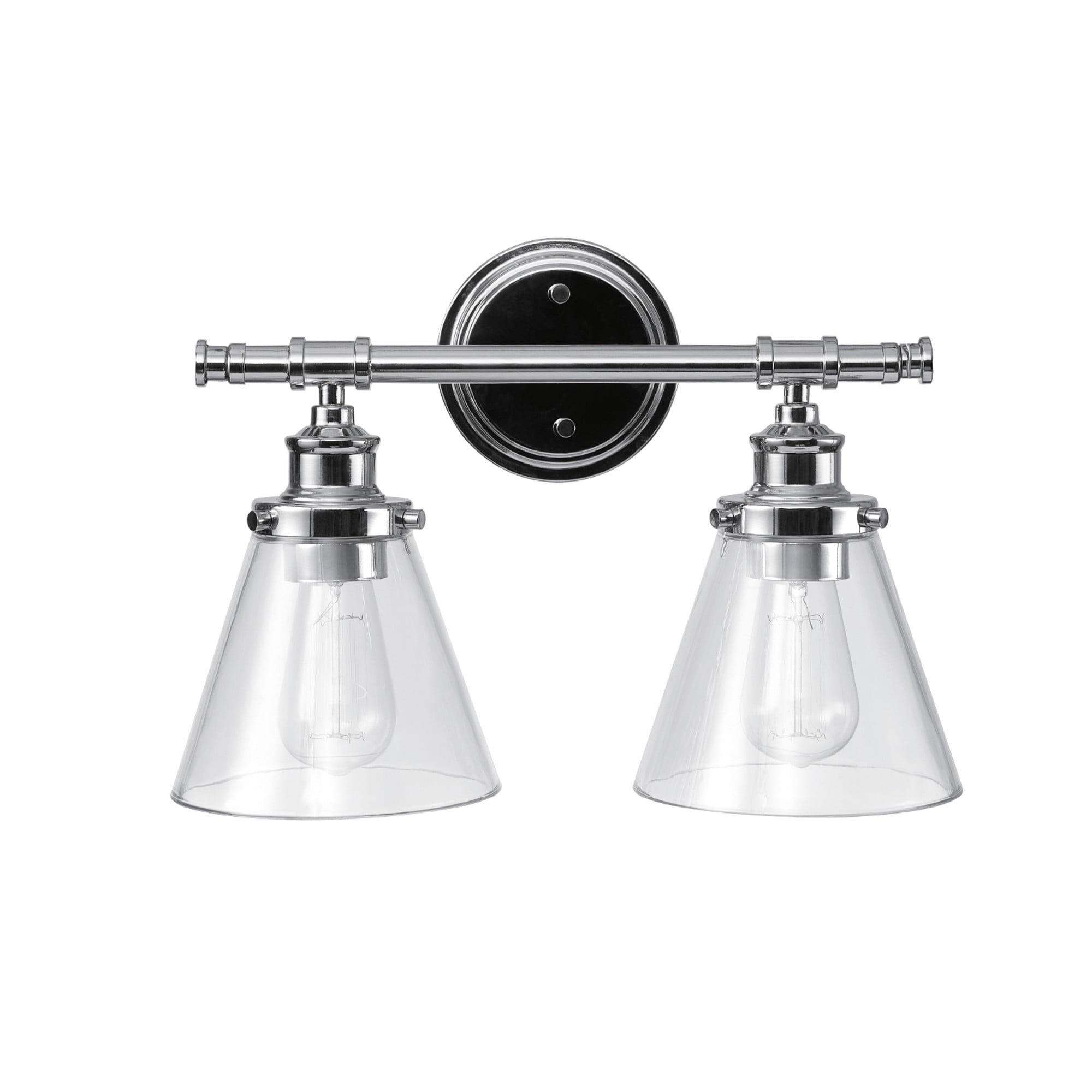 Chrome vanity 2024 lights for bathroom