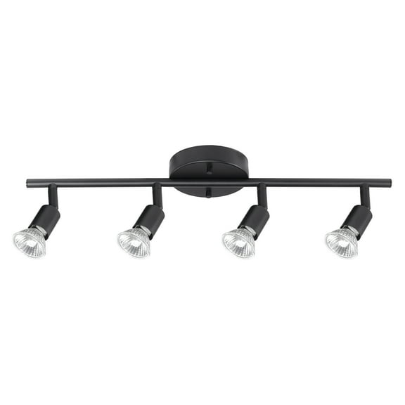 Globe Electric Payton 4-Light Matte Black Track Lighting, 59354