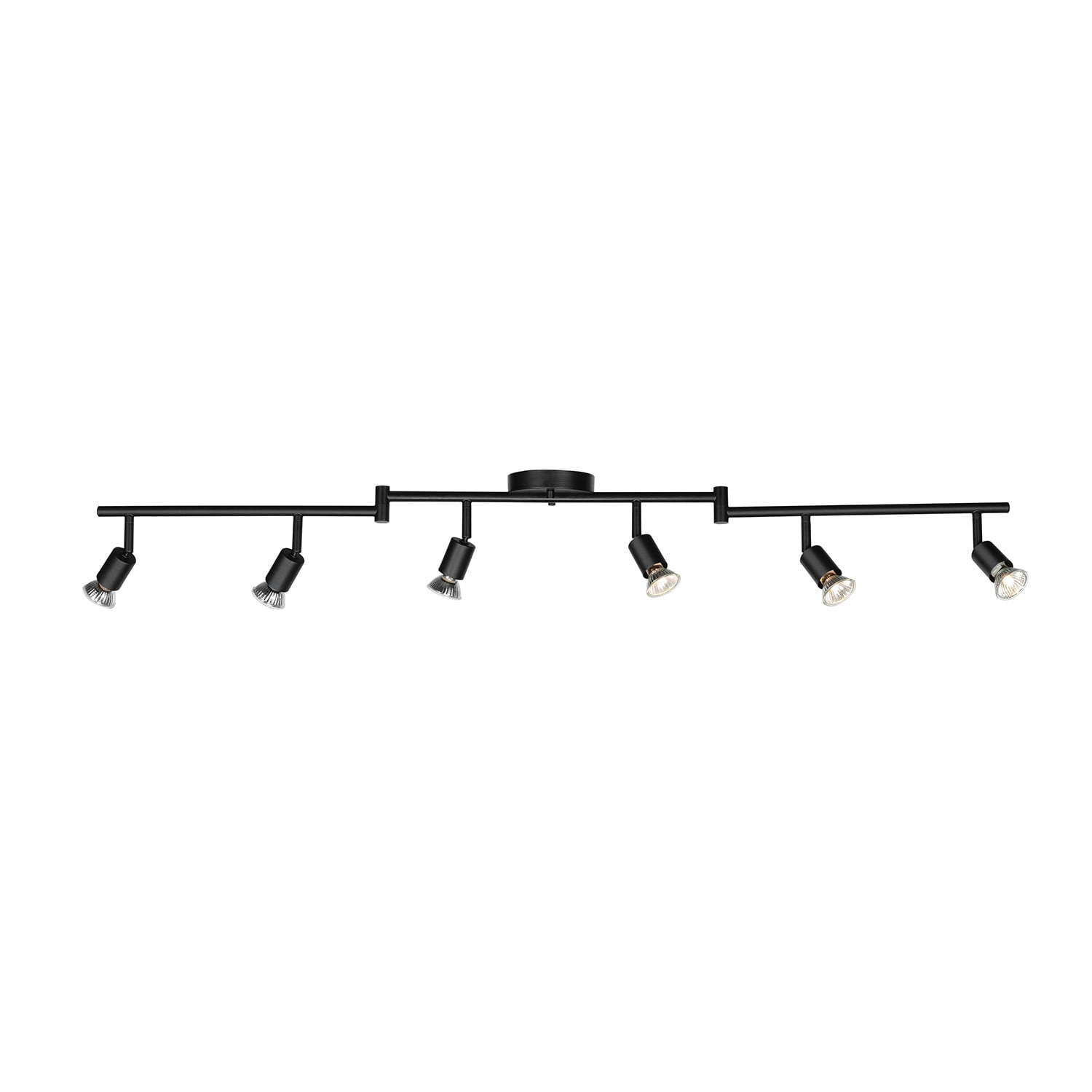 Globe Electric Payton 6-Light Painted Black Foldable Track Lighting Kit, 59693