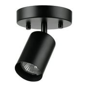 Globe Electric Pratt 1-Light Matte Black Indoor Track Lighting Spotlight