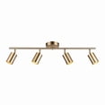 thumbnail image 1 of Globe Electric 4-Light Matte Brass Track Lighting, 1 of 5
