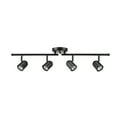 thumbnail image 1 of Globe Electric 4-Light Matte Black Foldable Track Lighting, 1 of 8