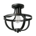 thumbnail image 1 of Globe Electric Stellan 1-Light Matte Black Indoor Flush Mount Ceiling Light, 1 of 9