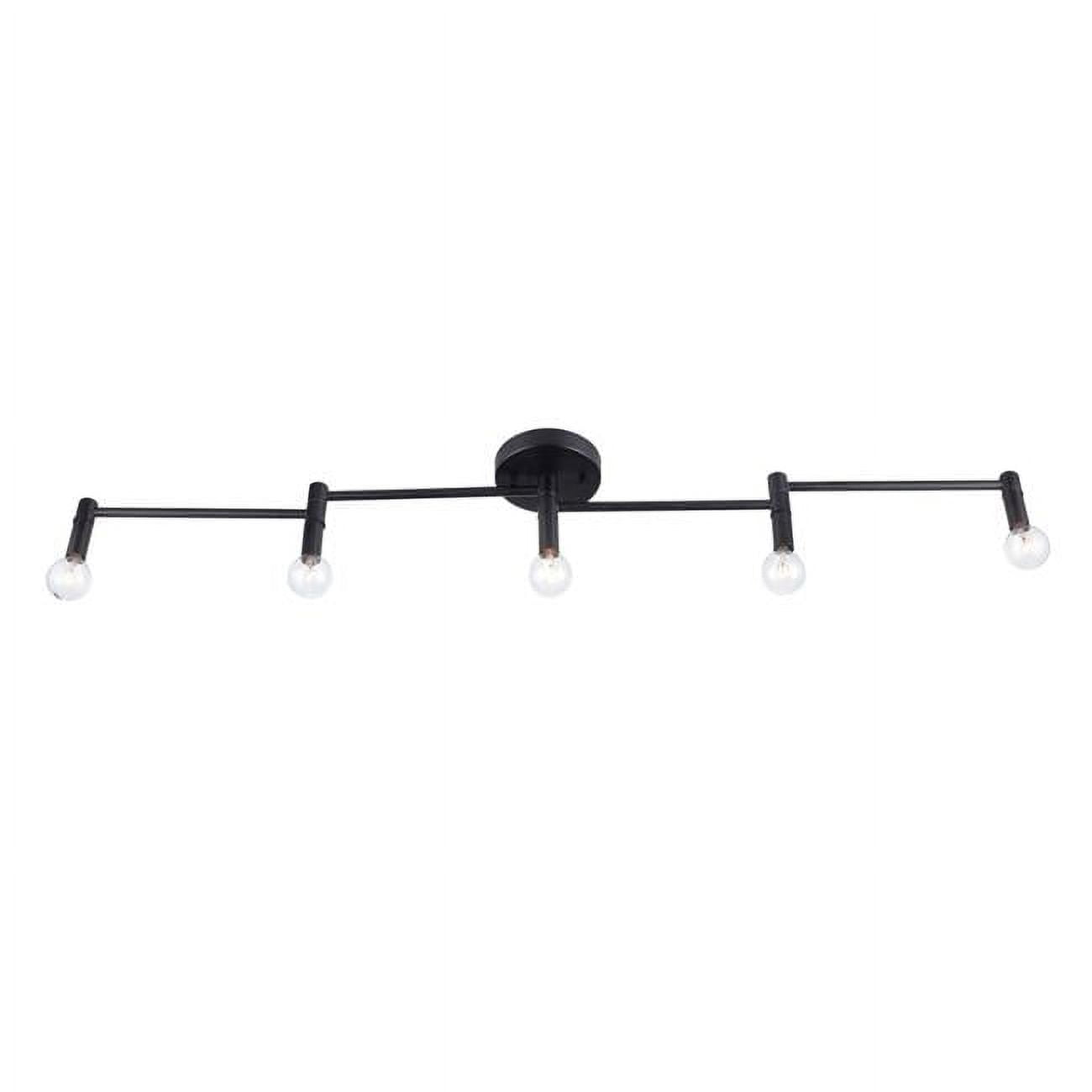 Tempo Matte Black Foldable 41'' 5-Light Track Lighting Kit