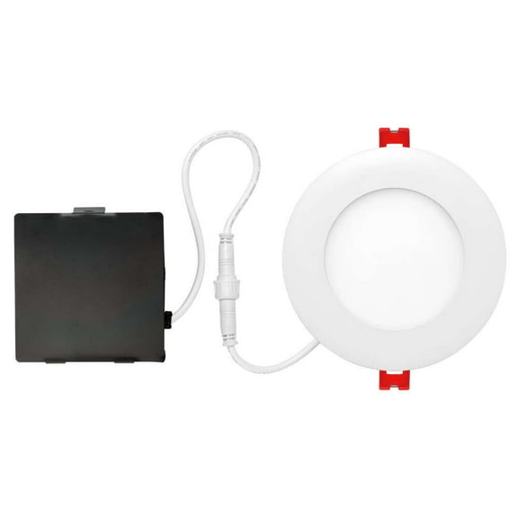 Globe Electric Ultra Slim Energy Star White 4 in. W Aluminum LED Recessed Lighting Kit 9 watt