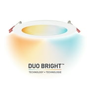 Globe Electric Ultra Slim Energy Star White 6 in. W Plastic LED Recessed Lighting Kit 12 watt