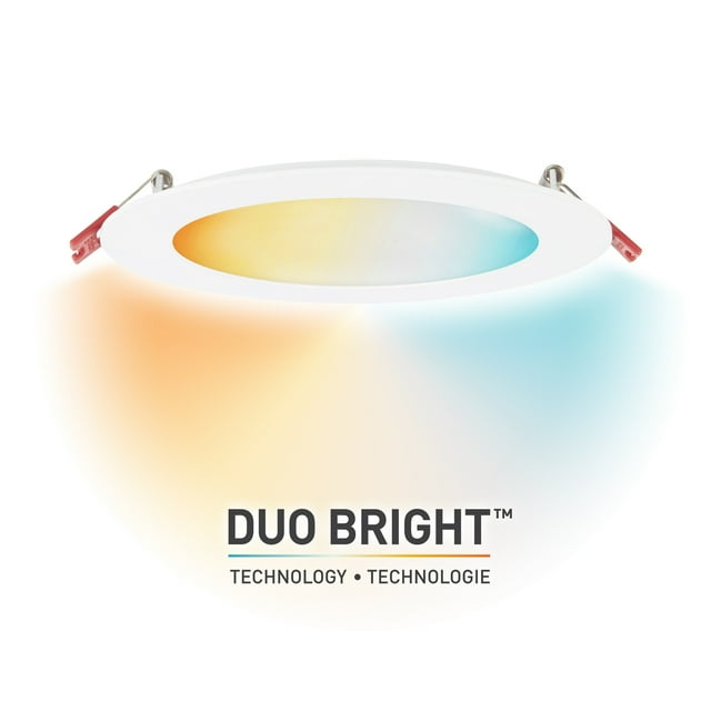 Globe Electric Ultra Slim Energy Star White 6 in. W Plastic LED Recessed Lighting Kit 12 watt