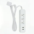 thumbnail image 1 of Globe Electric Watt Designer Series 6-ft 3-Outlet USB Surge Protector Power Strip, 1 of 9