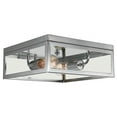 thumbnail image 1 of Globe Electric Watt Memphis 2-Light Chrome Flush Mount Ceiling Light, 1 of 3