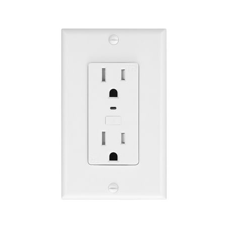 globe electric - Wi-Fi Smart Power Outlet Receptacle - White
