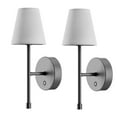 thumbnail image 1 of Globe Electric Wireless Rechargeable LED Integrated Wall Sconce 2-pack, 1 of 5