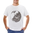 thumbnail image 1 of Globe Europe Men’s T-Shirt 100% Cotton Casual Short Sleeve Tops Gift Tee White-globe Europe S, 1 of 5