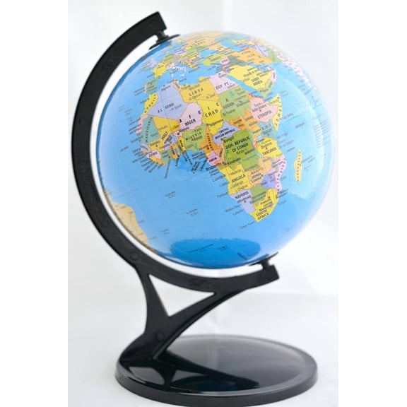 Globe For Kids Learning - 8 Inch High Rotating World Globe For Home, Office, Lab Decor, Best Gift For Kids & Students Learning, Pack Of 1