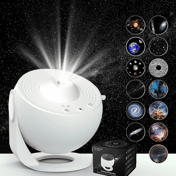 Globe Galaxy Starry Sky Light Comes with 13 High Definition Film Films for Bedroom, Living Room, Starry Sky Atmosphere Light Projection Light