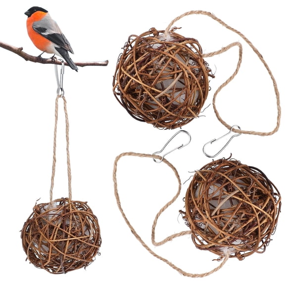 Globe Hummingbird Nesting Material Holder,Bexikou Set of 2 Hummingbird Nesting Houses Bird Nesting Materials, Bird Lover Gift, Indoor Outdoor Garden Decor