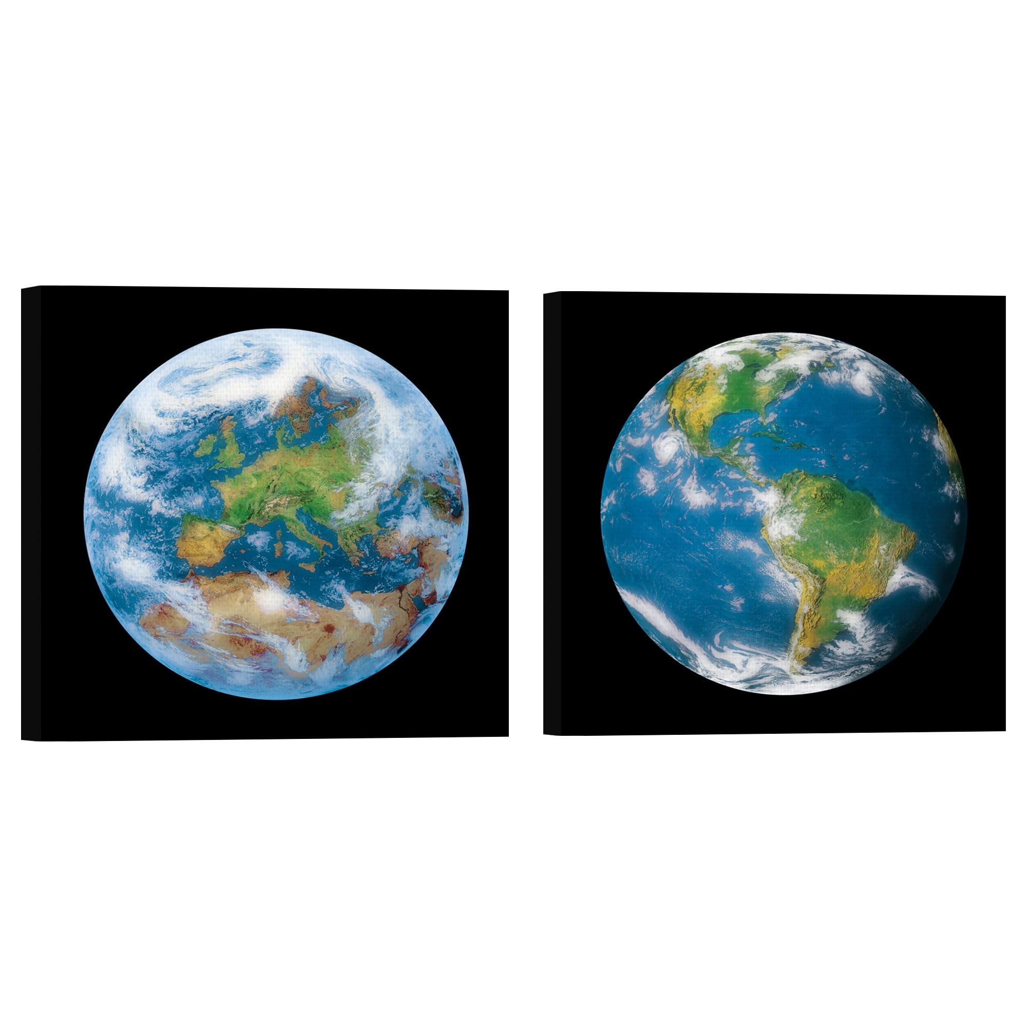 Globe I & II by Contemporary Photography Set of 2 Canvas Art Prints
