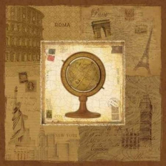 Globe I Poster Print by Pela Design (12 x 12)
