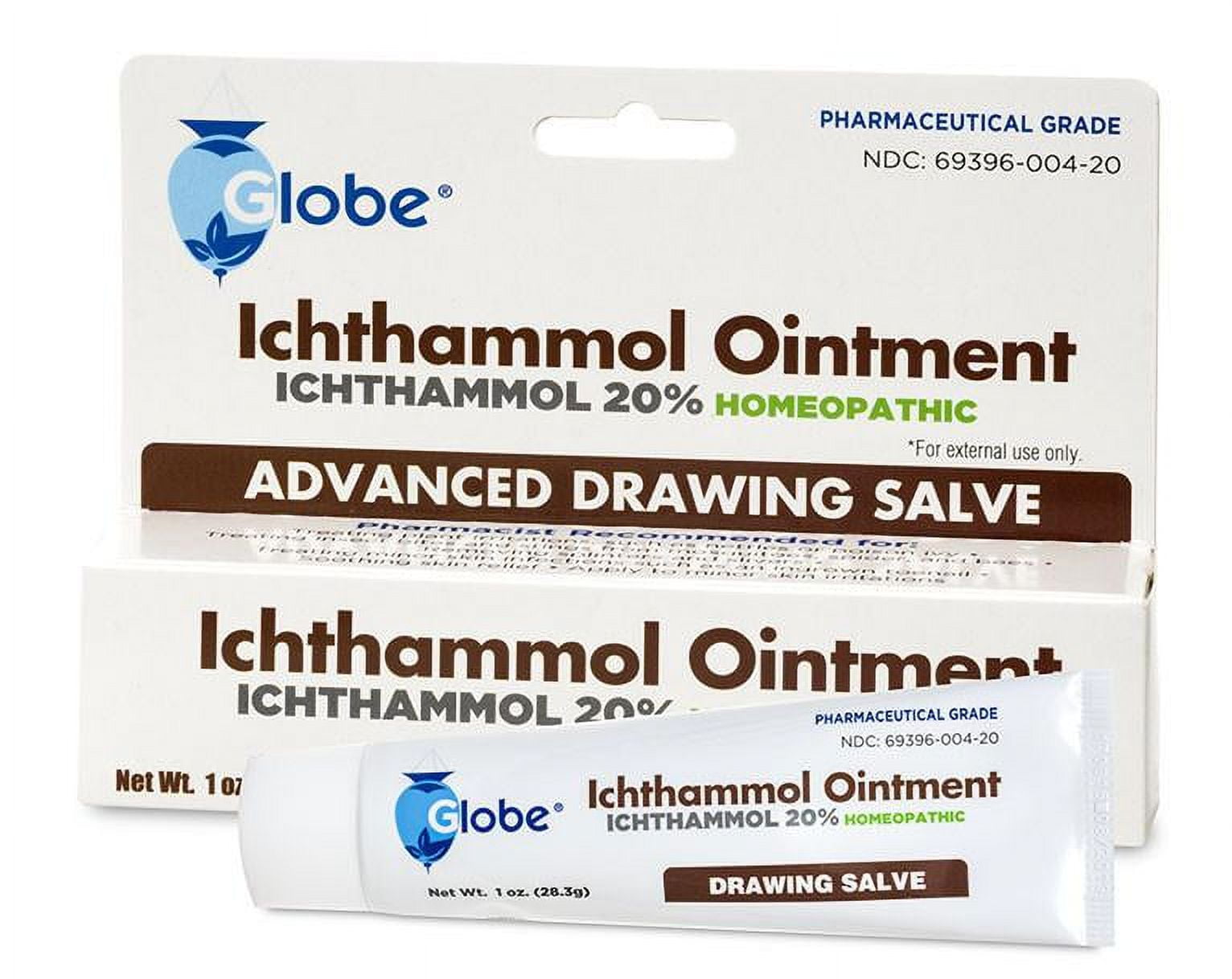 Globe Ichthammol Ointment USP 20 Splinter Treatment & Drawing Out