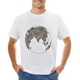 thumbnail image 1 of Globe India Men’s T-Shirt 100% Cotton Casual Short Sleeve Tops Gift Tee White XS, 1 of 2